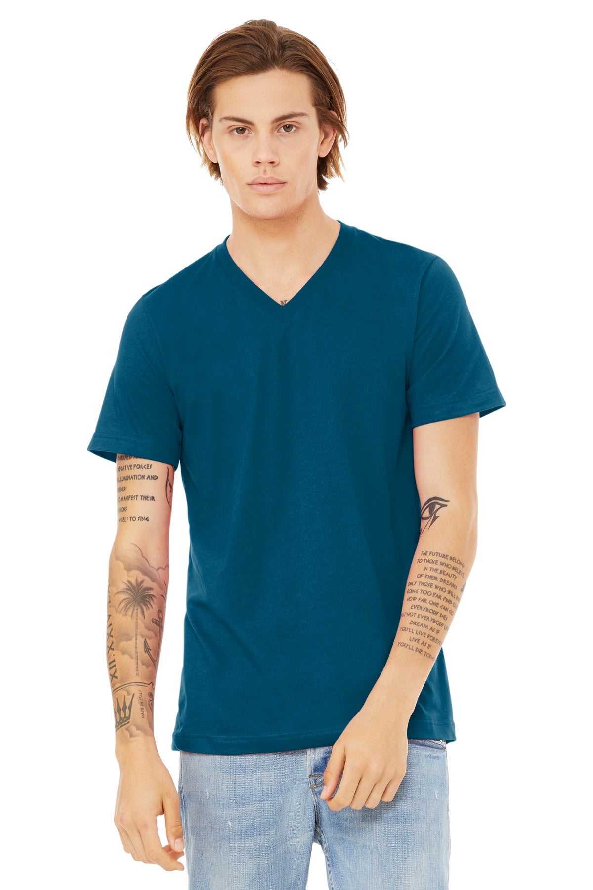 BELLA+CANVAS® Unisex Jersey Short Sleeve V-Neck Tee. BC3005