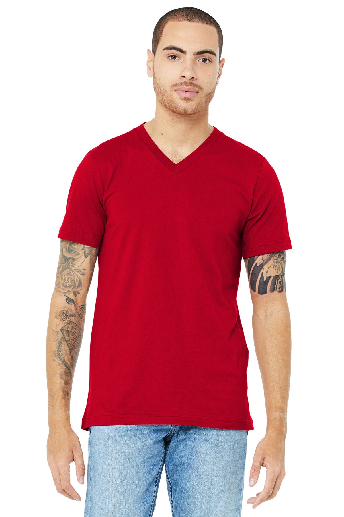 BELLA+CANVAS® Unisex Jersey Short Sleeve V-Neck Tee. BC3005