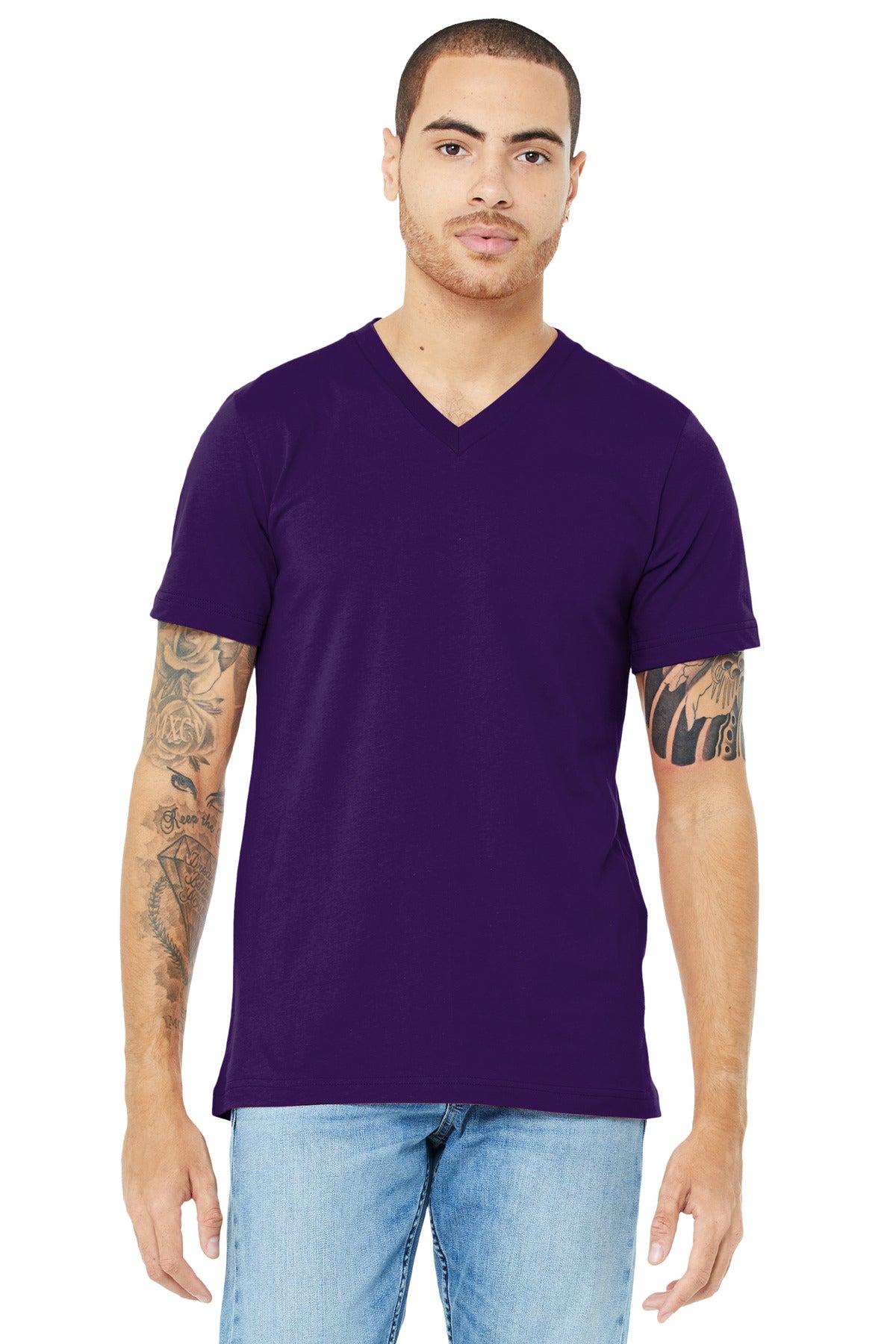 BELLA+CANVAS® Unisex Jersey Short Sleeve V-Neck Tee. BC3005