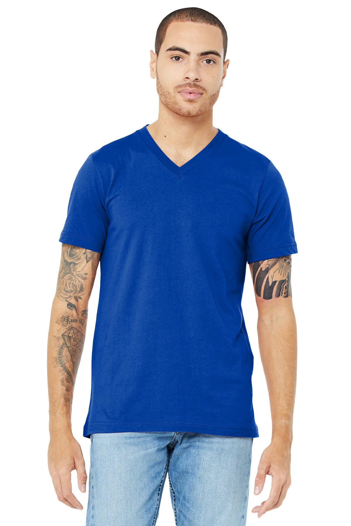 BELLA+CANVAS® Unisex Jersey Short Sleeve V-Neck Tee. BC3005